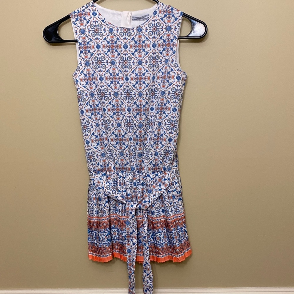 Mayoral Girls elastic waist romper. Size 9